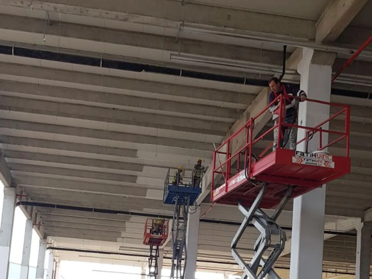 Vestel Kurutma Makinesi Fabrikası Prefabrik Aşıkların Boyanması